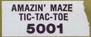 Sticker - Amazin' Maze - Tic-Tac-Toe - 5001